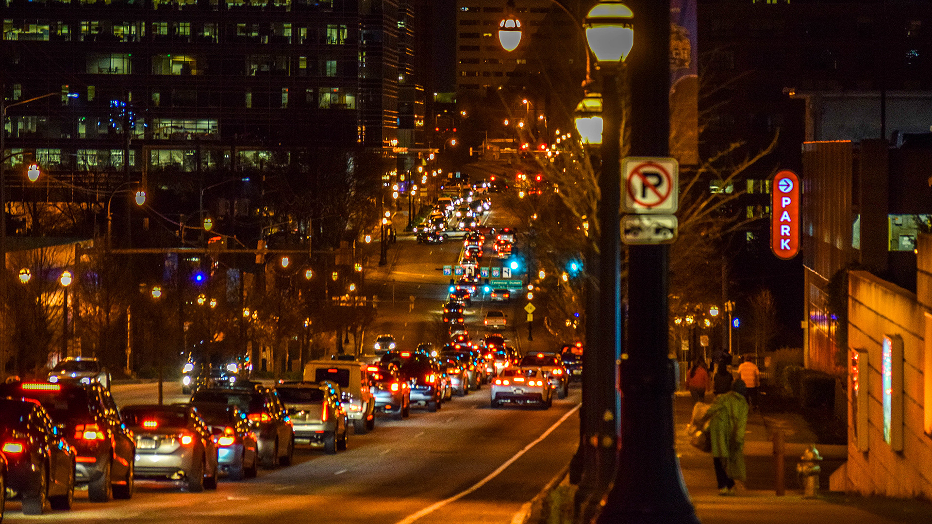 Atlanta street with traffic